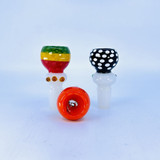 MSBL25 - 19mm Bowl - With Ring Handle And Slime Honeycomb - Assorted Colors - 3 Counts Per Pack