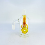 Ash Catcher - 90 Degree - 14 mm Male - 14 mm Female - With Fancy Perc Ash Catcher - 90 Degree - 14 mm Male - 14 mm Female - With Fancy Perc