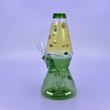 Lamp Lava Waterpipe With Showerhead Perc - 7 Inch - Green Lamp Lava Waterpipe With Showerhead Perc - 7 Inch - Green