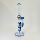 WPAG49 - 13 Inch Waterpipe - Straight With Character Perc WPAG49 - 13 Inch Waterpipe - Straight With Character Perc