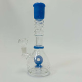 Slime Mouthpiece Waterpipe With Donut Perc - 9 Inch - WPTS15