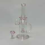 Waterpipe 10" Inch - Recycler With Ufo Perc (Rh-135) - Pink Waterpipe 10" Inch - Recycler With Ufo Perc (Rh-135) - Pink