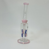 	
Helios Glass - Waterpipe 11 Inches - Bent Neck With Inline and Worms Perc -