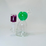 Glycerine Bowl and Dome Waterpipe with Upline Perc - 5 Inch - WPVC86