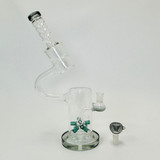 	
Waterpipe 13inch Microscope With Honeycomb and Ball Showerhead Perc-Grey