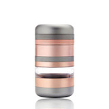 Kannastor 4 piece Jar Grinder 2.2 Inches Rose Gold Kannastor 4 piece Jar Grinder 2.2 Inches Rose Gold