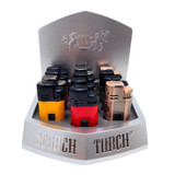 Scorch Torch - Auto Open With Cigar Punch- 12 Piece Per Display- 61678-3T Scorch Torch - Auto Open With Cigar Punch- 12 Piece Per Display- 61678-3T