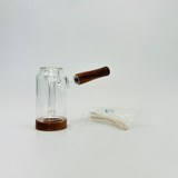 Hipster 6-Inch Wood and Glass Bubbler (PP007) Hipster 6-Inch Wood and Glass Bubbler (PP007)