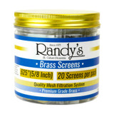 Randys - Brass Screens - 20 Per Packets - 36 Counts Per Jar 0.625 Inches Randys - Brass Screens - 20 Per Packets - 36 Counts Per Jar 0.625 Inches