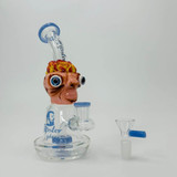 Hipster - Waterpipe With Showerhead Perc - 8 Inches (Tz149)-M.Blue