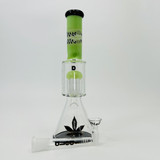 Aleaf - Straight Tube - Wigwag Beaker - 10 Inches - AL2058-WW-Green