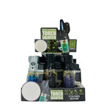 Smokezilla - Clear Molded Torch LTR - 12 Counts Per Display