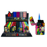 Techno Torch - Flip Top - 20 Counts Per Display - BOB MARLEY Techno Torch - Flip Top - 20 Counts Per Display - BOB MARLEY