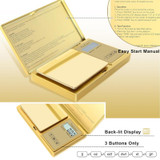 Fuzion - Digital Pocket Scale - 200 Grams X 0.01 Gram - GD-200 - Gold Fuzion - Digital Pocket Scale - 200 Grams X 0.01 Gram - GD-200 - Gold