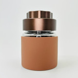 Aluminum Grinder With 97mm Glass Jar - 256 Grams -(JC9074)-Brown