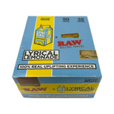 Raw - X Lyrical Lemonade Organic Hemp King Size Wide - 32 pieces Per Pack -  50 pieces Pack Per Box 