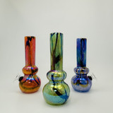 8 Inches Soft Glass Waterpipe - Assorted Color-GR-Y-24 8 Inches Soft Glass Waterpipe - Assorted Color-GR-Y-24