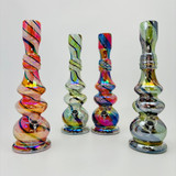 Glass Waterpipe - 12 Inches - Assorted Colors - GR-Y-101 Glass Waterpipe - 12 Inches - Assorted Colors - GR-Y-101