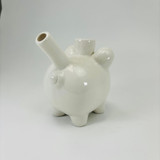 Fashioncraft - White Piggy Ceramic Pipe (88091) Fashioncraft - White Piggy Ceramic Pipe (88091)