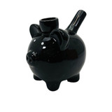 Fashioncraft - Black Piggy Ceramic Pipe (88092) Fashioncraft - Black Piggy Ceramic Pipe (88092)