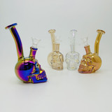 Waterpipe - Skull Electro Planted - 6 Inches