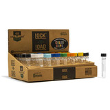 Lock N Load - Glass Chillum - 9mm - Color Caps - 48 Counts Per Box - Price Per Piece Lock N Load - Glass Chillum - 9mm - Color Caps - 48 Counts Per Box - Price Per Piece