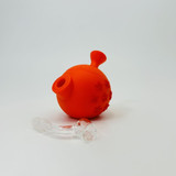 4 Inches - Waterpipe Silicone Orange Wish Ball - SL5066
