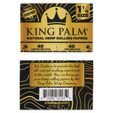 King Palm - Hemp Rolling Papers - 1 1/4 Size - 22 Counts Per Pack - 40 Pieces Per Pack - Natural