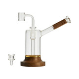 Marley Natural - Riggler Black Walnut and Glass Bubbler for Dry Herb N Concentrates Marley Natural - Riggler Black Walnut and Glass Bubbler for Dry Herb N Concentrates