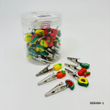 Clips - 50 Counts Per Jar - Assorted Designs-DESIGN-1