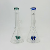 Helios - Glass Waterpipe Beaker With Showerhead Perc - 8 Inches Helios - Glass Waterpipe Beaker With Showerhead Perc - 8 Inches