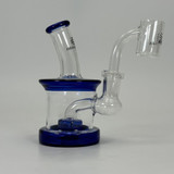 Helios - Glass Waterpipe Mini Barrel With Showerhead Perc - 5 Inches - Assorted Colors Helios - Glass Waterpipe Mini Barrel With Showerhead Perc - 5 Inches - Assorted Colors