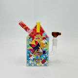 Dabtized - Glass Juice Carton Led Rig With Inline Downstem - 6 Inches