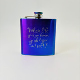 Stainless Steel Flask - 6oz - Rainbow Stainless Steel Flask - 6oz - Rainbow