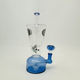 Tornado Waterpipe With Showerhead Perc - 10 Inches - RH-233