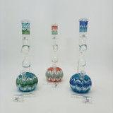 Helios Glass - Waterpipe Raked Glass - Switchback - 12 Inches