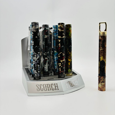 Scorch Torch Pencil Torch With Clip Camouflage Color - 12 Counts Per Display - 61780 - Assorted