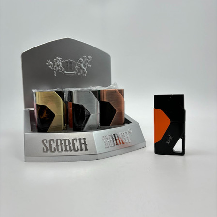 Scorch Torch With Smooth Press Geometrical Design - 12 Counts Per Display - 61792 - Assorted