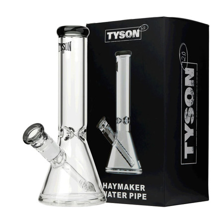 Tyson 2.0 Haymaker Waterpipe - Clear-Charcoal Tyson 2.0 Haymaker Waterpipe - Clear-Charcoal