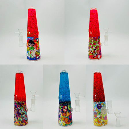 Dabtized Lava Smoke Glycerin Waterpipe with LED Light 