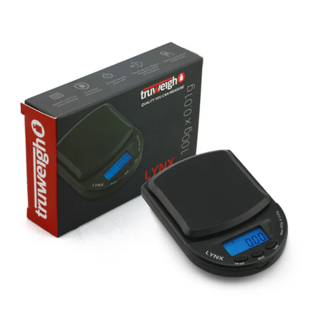 Truweigh Lynx Mini Scale - 100 X 0.01 Gram - Black Truweigh Lynx Mini Scale - 100 X 0.01 Gram - Black
