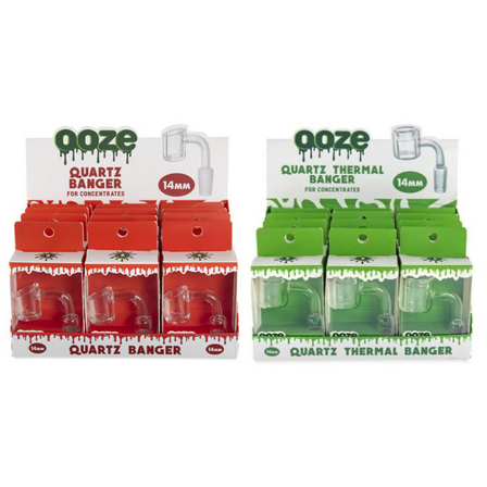 Ooze Quartz Banger - 14mm - 12 Counts Per Display