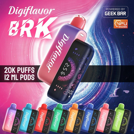 Geek Bar Digiflavor BRK 20000 Puffs Disposable Pod - 5 Counts Per Pack Geek Bar Digiflavor BRK 20000 Puffs Disposable Pod - 5 Counts Per Pack