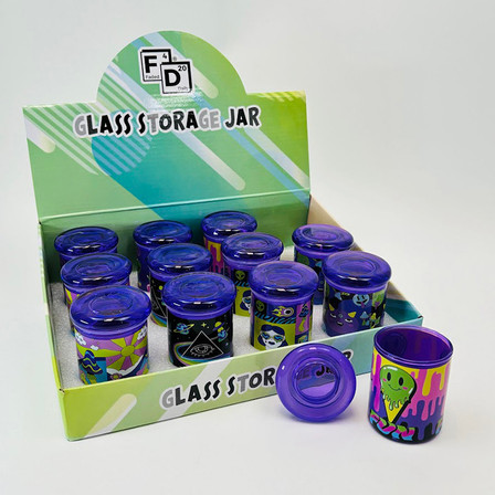 Glass Storage Jar 3oz - 12 Counts Per Box - Fdx5092-3oz Glass Storage Jar 3oz - 12 Counts Per Box - Fdx5092-3oz