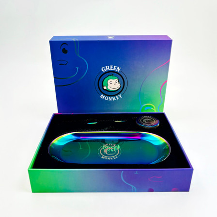 Green Monkey Grinder And Tray Kit - Rainbow