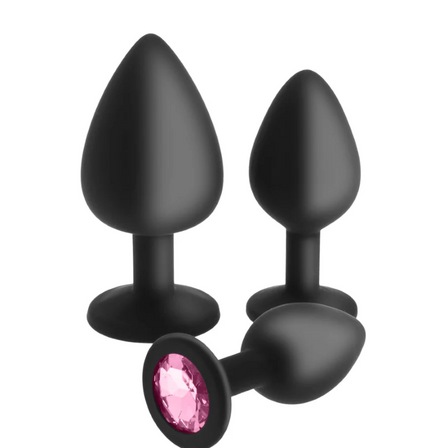 Pleasures Crystal Adult Toy - Anal Plug Kit Pleasures Crystal Adult Toy - Anal Plug Kit