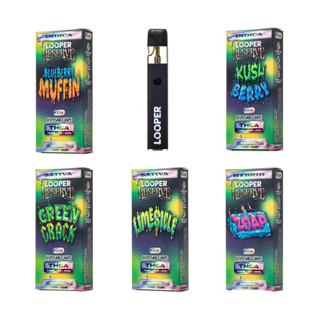 Looper Reserve Delta 9 + THC-A + THC-P + HHC Disposable - 1 Gram Looper Reserve Delta 9 + THC-A + THC-P + HHC Disposable - 1 Gram