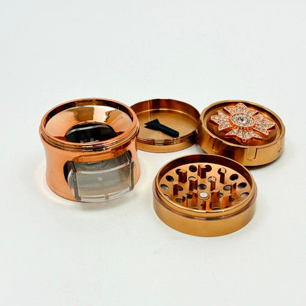 Hipster Grinder With Fan Hypnosis Blade - 50mm - 4 Parts - TO-022