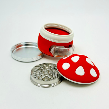 Mushroom Grinder - 63mm - 4 Parts - Assorted Mushroom Grinder - 63mm - 4 Parts - Assorted