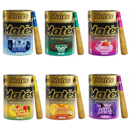 Muha Meds Mates Kief Infused Prerolls - 3 Grams - 5 Counts Per Jar Muha Meds Mates Kief Infused Prerolls - 3 Grams - 5 Counts Per Jar